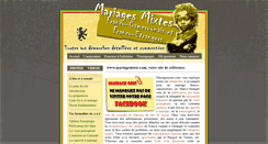 Desktop Screenshot of mariagemixte.com