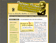 Tablet Screenshot of mariagemixte.com